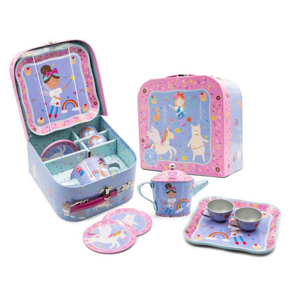 Floss & Rock Rainbow Fairy Tin Tea Set