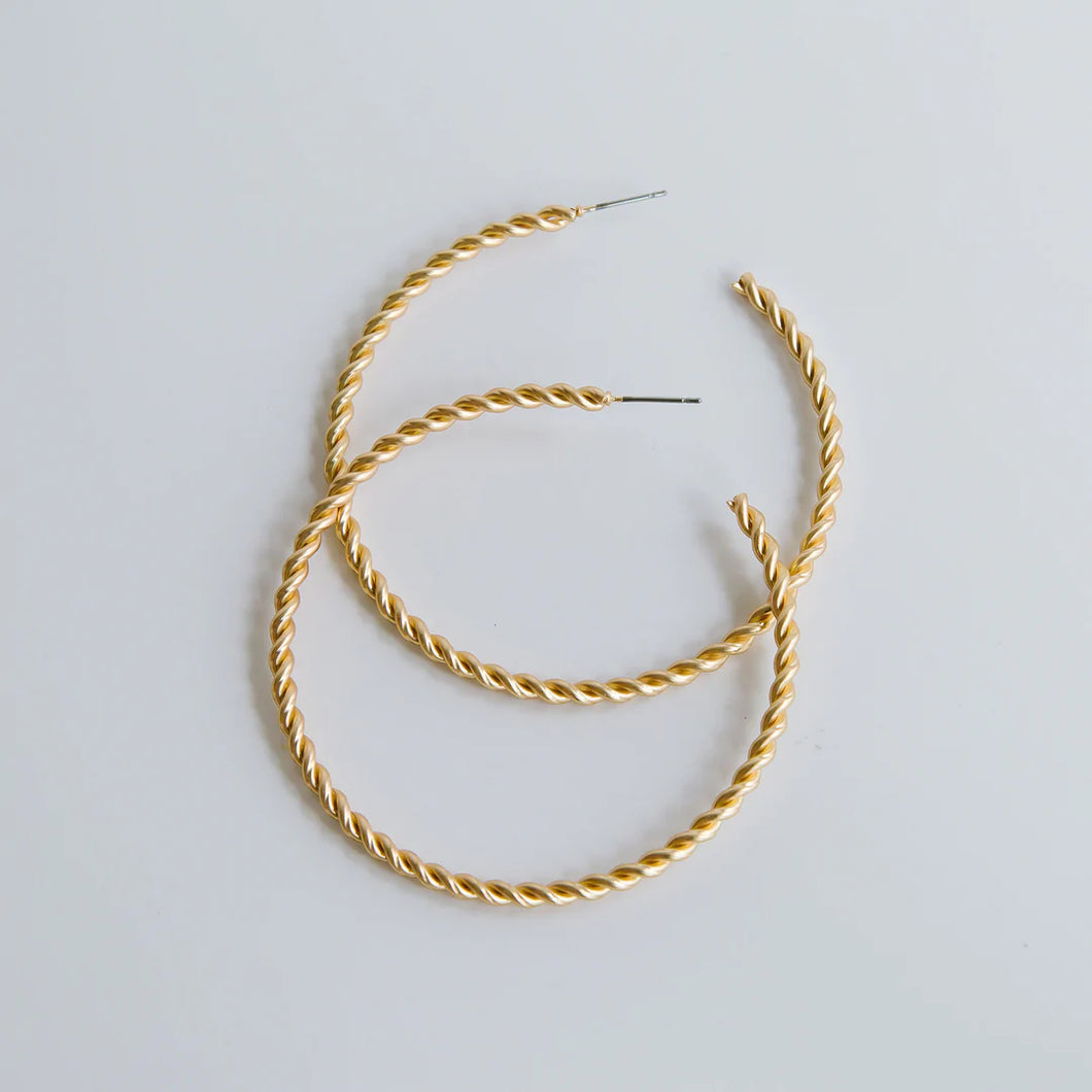 Michelle McDowell Millie Gold Hoop Earrings