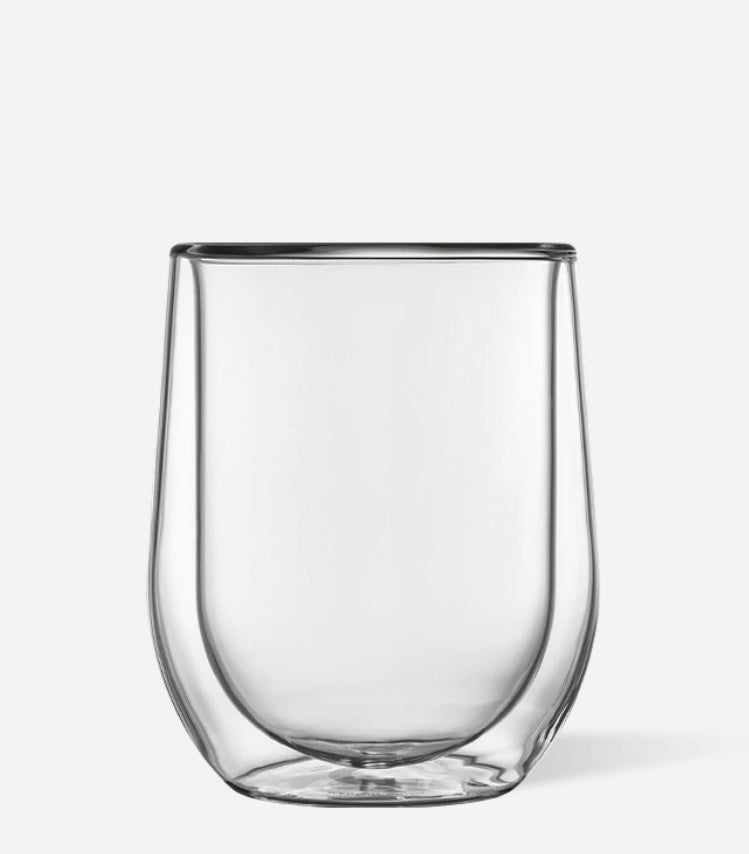 Corkcicle Glass Stemless 2-Pack Clear