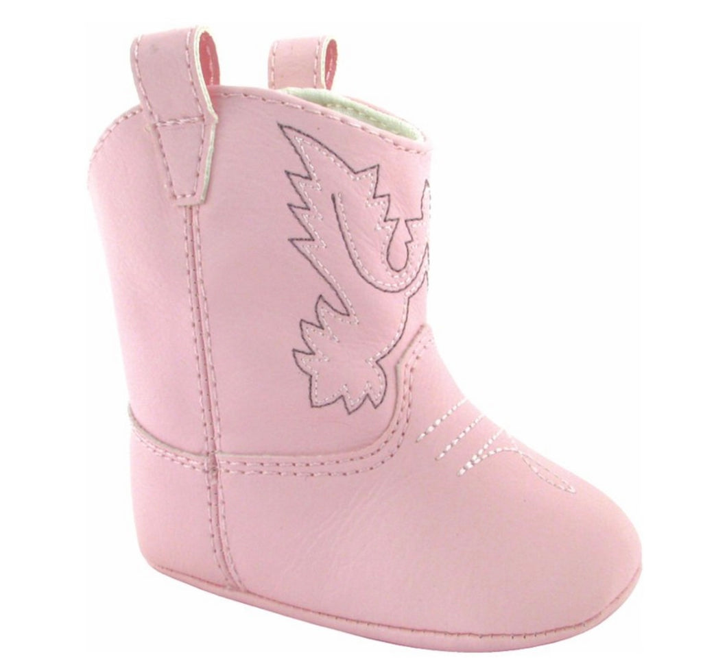 Baby Deer Pink Western Boot