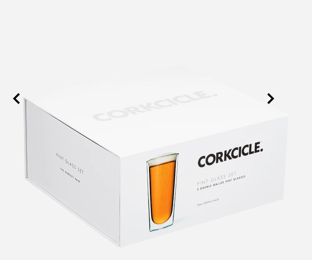 Corkcicle 2-Pack  16oz Glass Pint