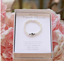 Load image into Gallery viewer, Baby First Keepsake Glass Pearl Bracelet
