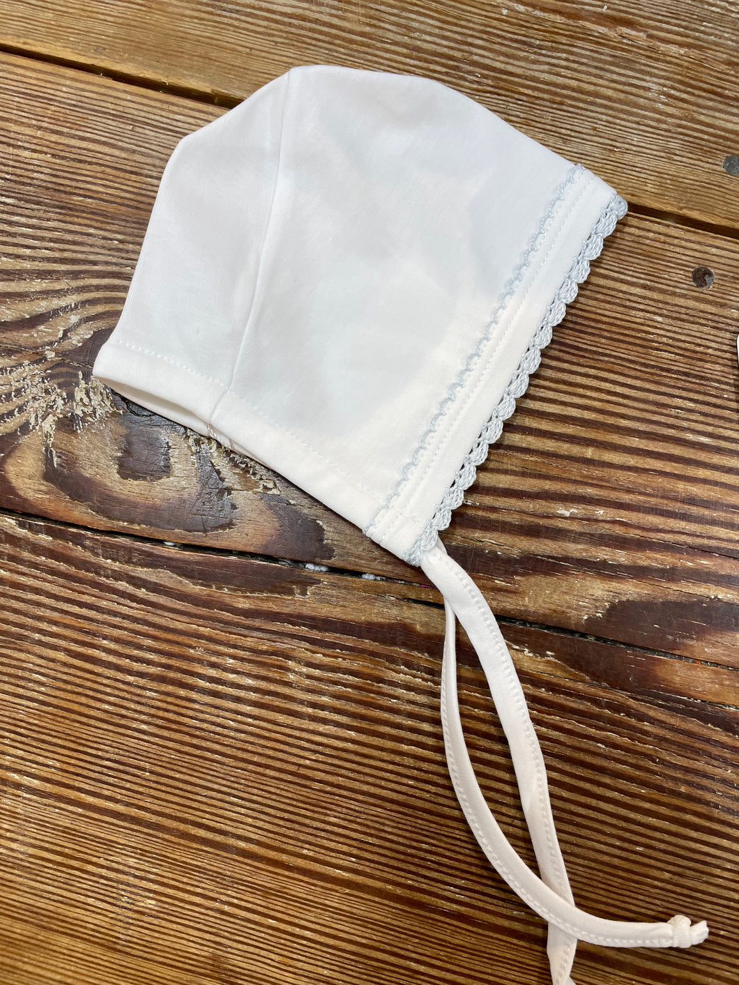 Squiggles White Bonnet