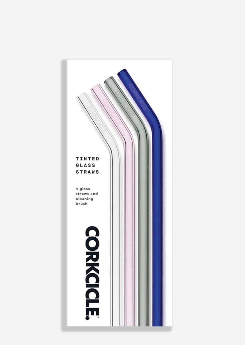 Corkcicle Tinted Glass Straws