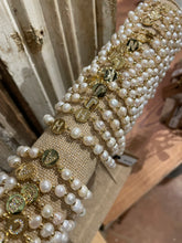 Load image into Gallery viewer, Haute Mess Pearl Initial Stretch Bracelet
