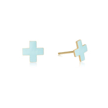 Load image into Gallery viewer, Enewton Signature Cross Gold Stud
