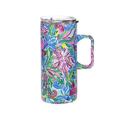 Lilly Pulitzer Stainless Steel Travel Mug w/Handle