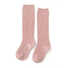Load image into Gallery viewer, Little Stocking Co. Cable Knit Knee High Socks
