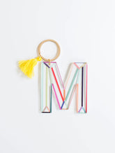 Load image into Gallery viewer, Michelle McDowell Colorful Acrylic Initial Keychain
