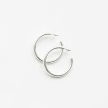 Load image into Gallery viewer, Michelle McDowell Silver Hoop Earrings
