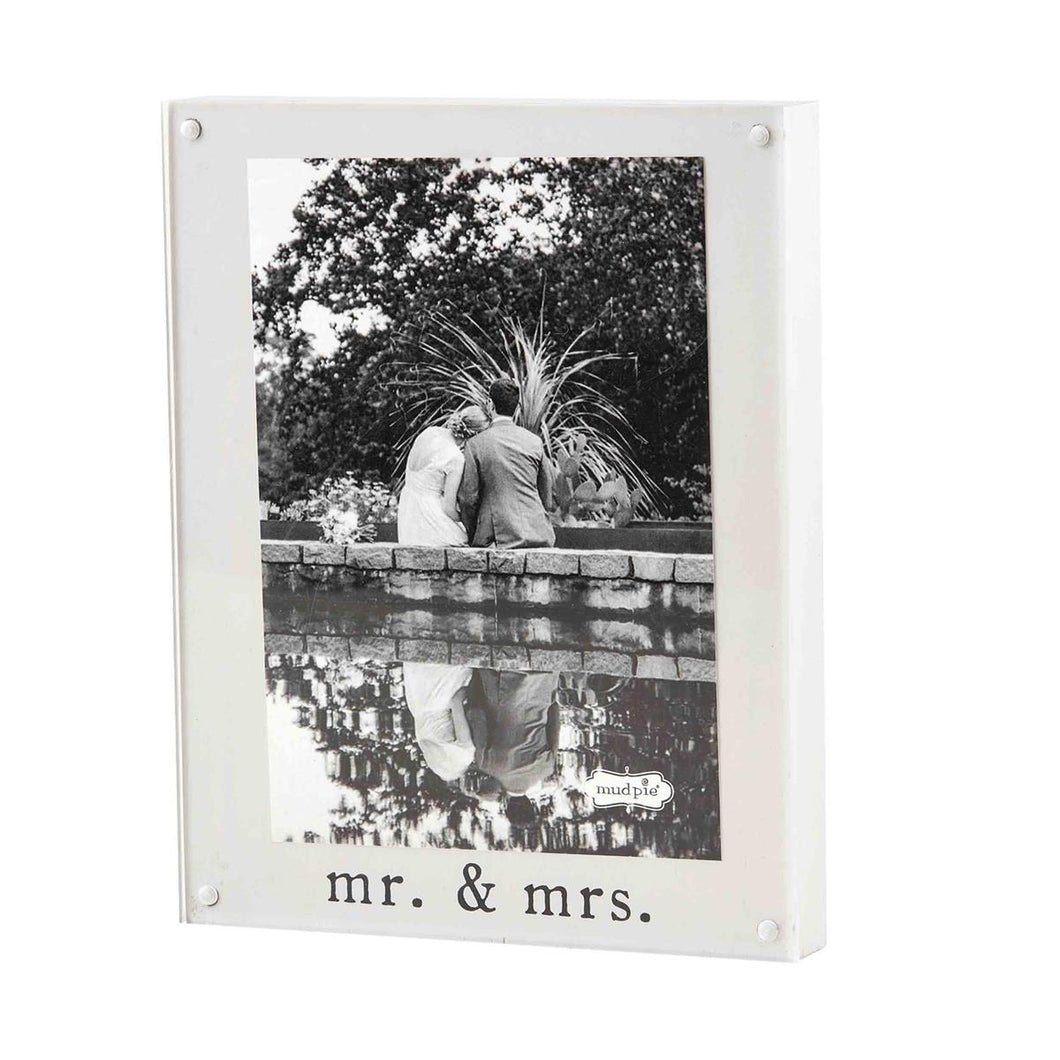 Mudpie Acrylic Mr & Mrs Frame