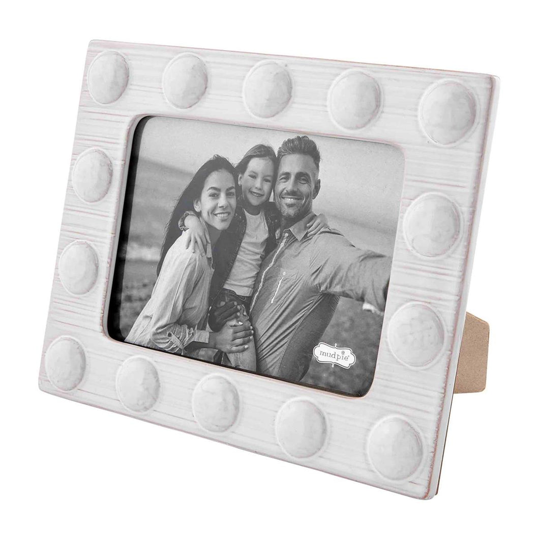 Mudpie Large Ceramic Beaded Frame