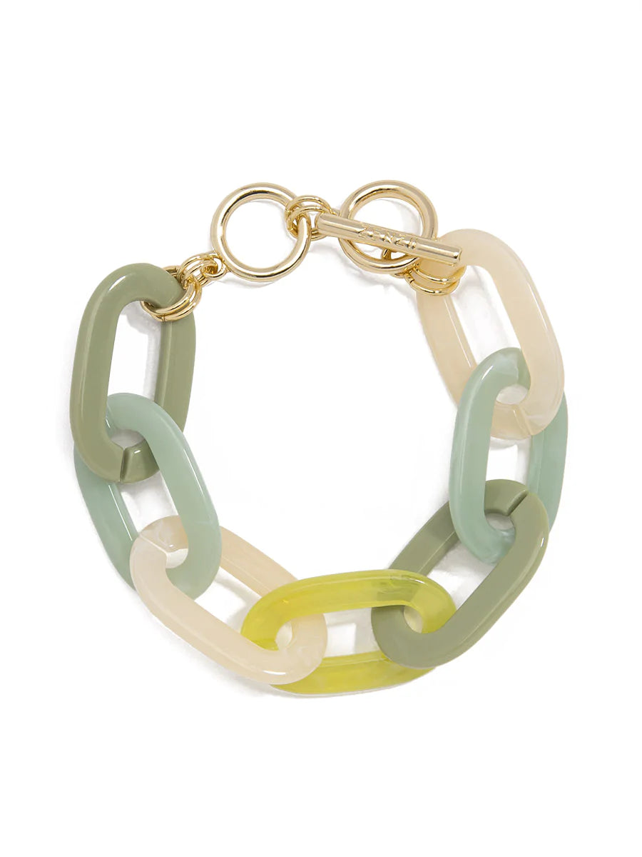 Multi Colored Link Bracelet